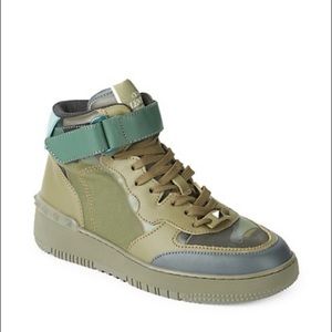 Valentino Garavani Leather Mid Top Sneakers